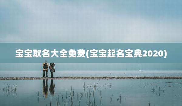 宝宝取名大全免费(宝宝起名宝典2020)