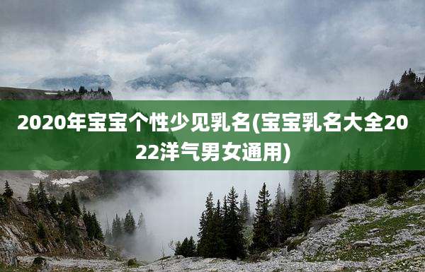 2020年宝宝个性少见乳名(宝宝乳名大全2022洋气男女通用)