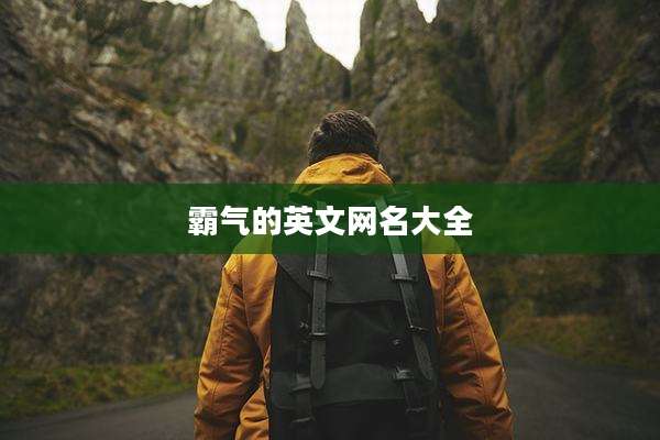 霸气的英文网名大全
