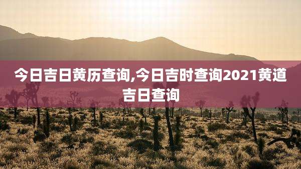 今日吉日黄历查询,今日吉时查询2021黄道吉日查询