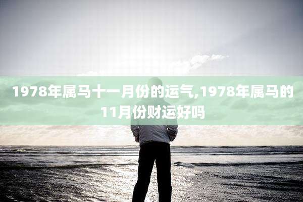 1978年属马十一月份的运气,1978年属马的11月份财运好吗