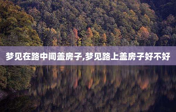 梦见在路中间盖房子,梦见路上盖房子好不好