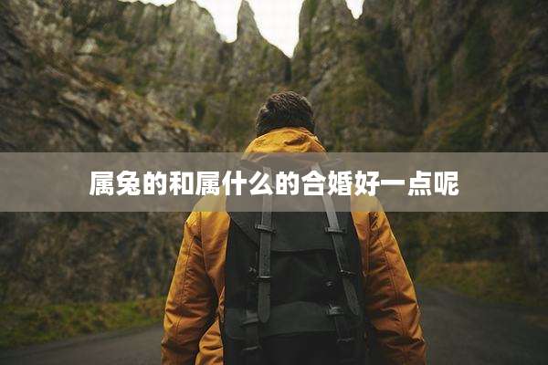 属兔的和属什么的合婚好一点呢