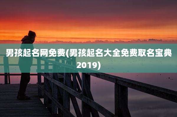 男孩起名网免费(男孩起名大全免费取名宝典2019)