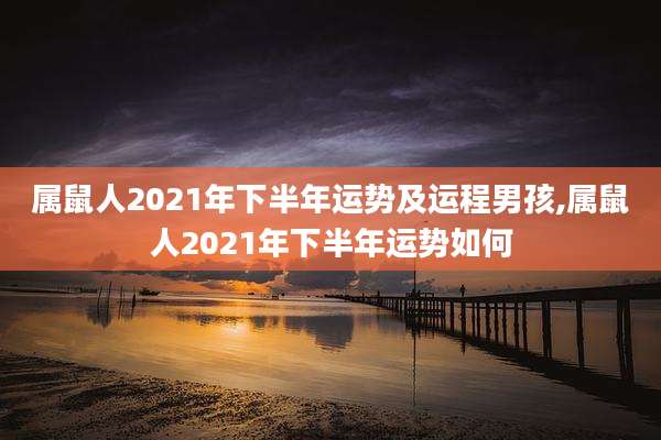 属鼠人2021年下半年运势及运程男孩,属鼠人2021年下半年运势如何