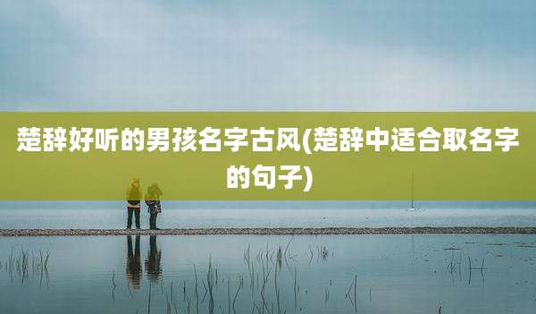 楚辞好听的男孩名字古风(楚辞中适合取名字的句子)