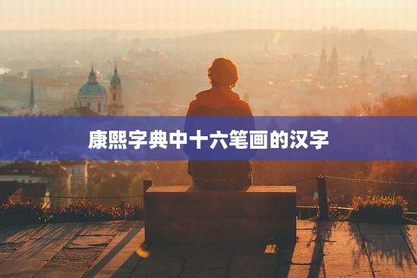 康熙字典中十六笔画的汉字