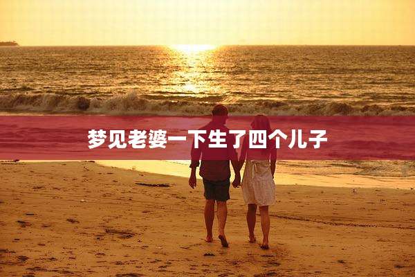 梦见老婆一下生了四个儿子