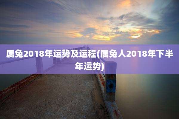 属兔2018年运势及运程(属兔人2018年下半年运势)