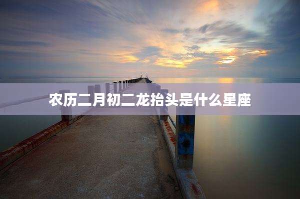 农历二月初二龙抬头是什么星座