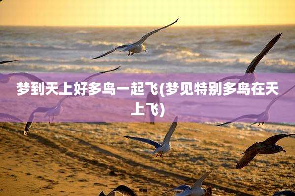 梦到天上好多鸟一起飞(梦见特别多鸟在天上飞)