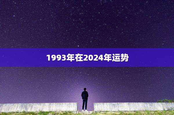 1993年在2024年运势