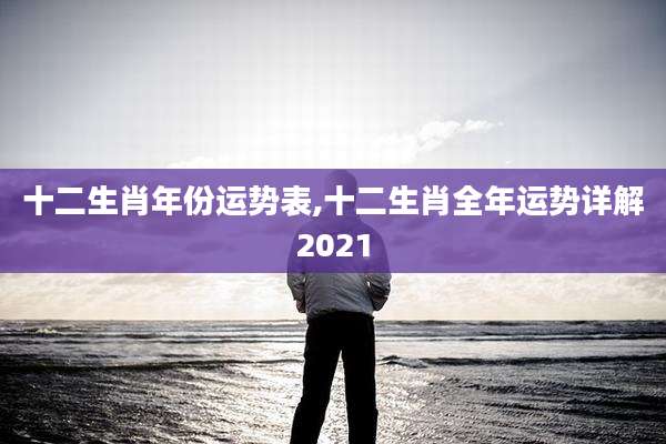 十二生肖年份运势表,十二生肖全年运势详解2021
