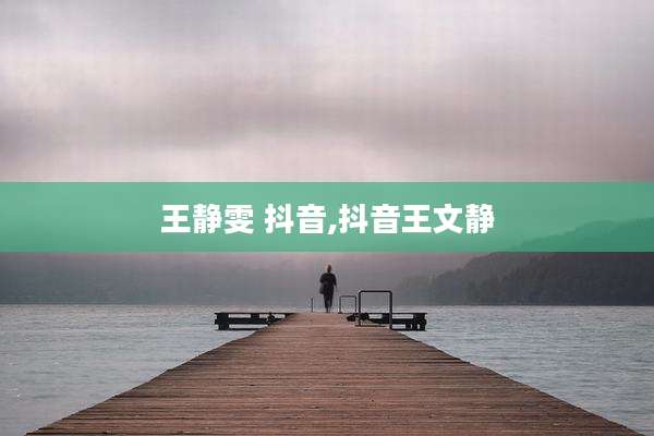 王静雯 抖音,抖音王文静