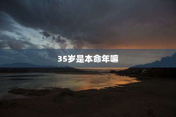 35岁是本命年嘛