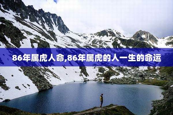 86年属虎人命,86年属虎的人一生的命运