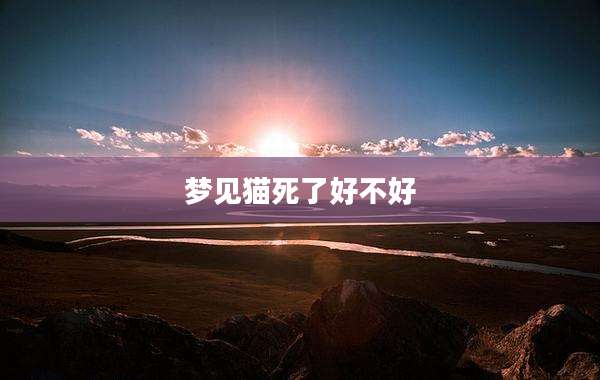 梦见猫死了好不好