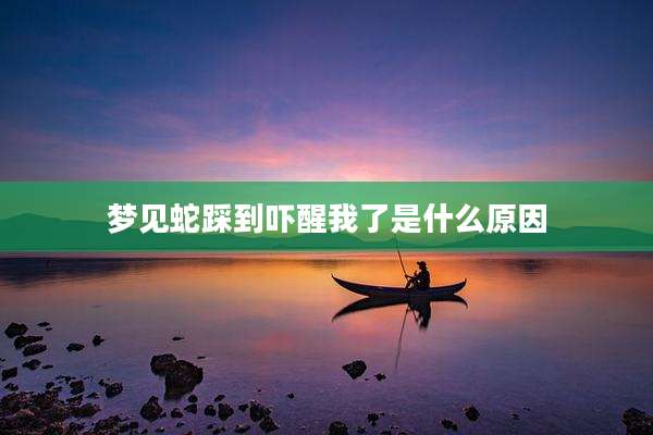 梦见蛇踩到吓醒我了是什么原因