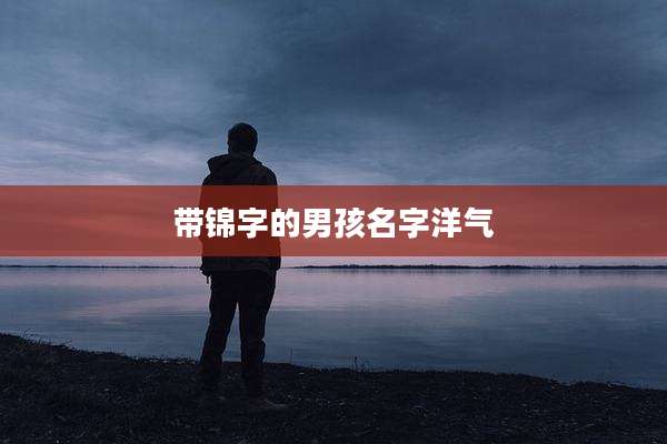 带锦字的男孩名字洋气
