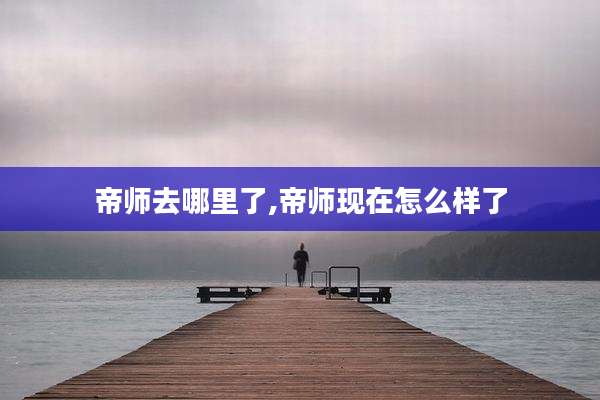帝师去哪里了,帝师现在怎么样了