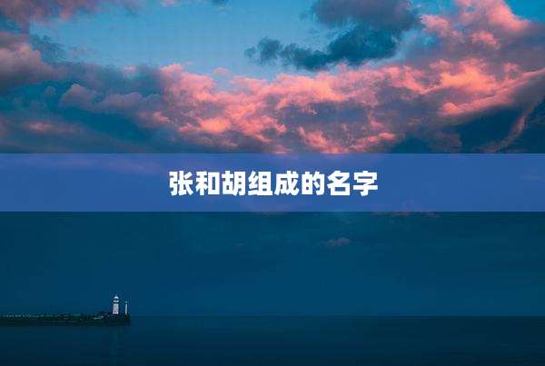 张和胡组成的名字