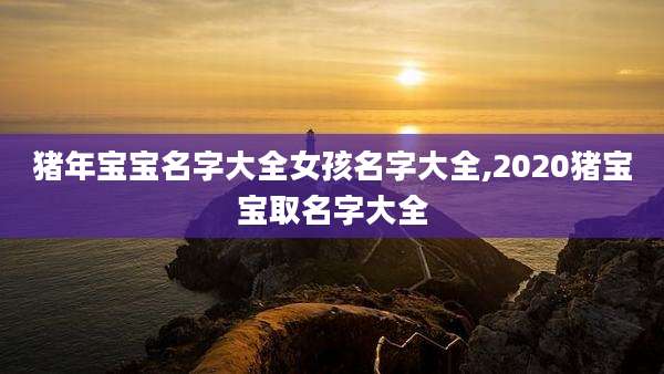 猪年宝宝名字大全女孩名字大全,2020猪宝宝取名字大全
