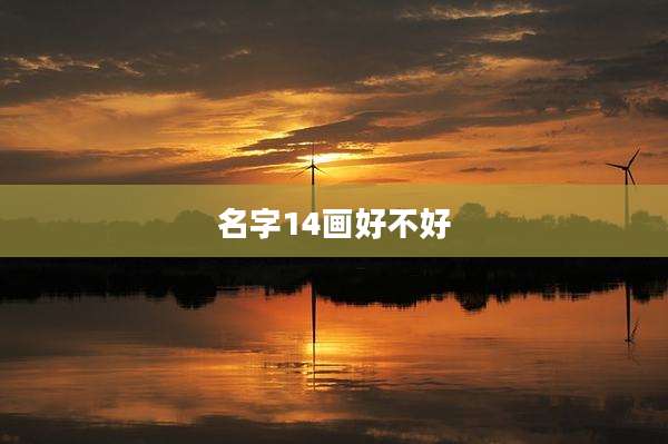 名字14画好不好