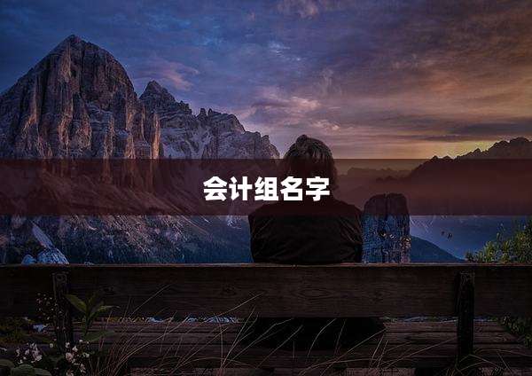 会计组名字