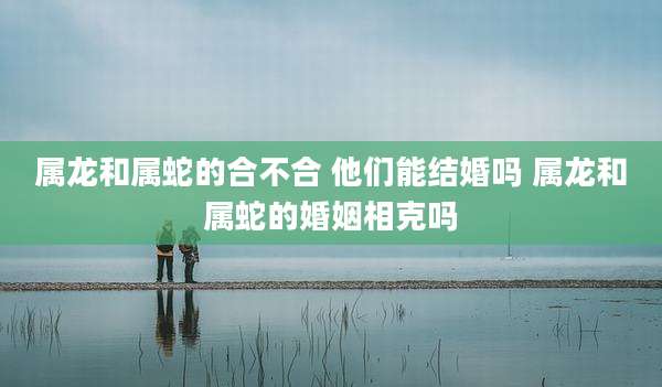 属龙和属蛇的合不合 他们能结婚吗 属龙和属蛇的婚姻相克吗