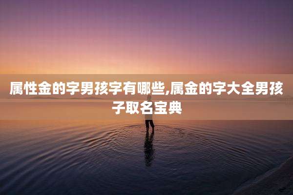 属性金的字男孩字有哪些,属金的字大全男孩子取名宝典