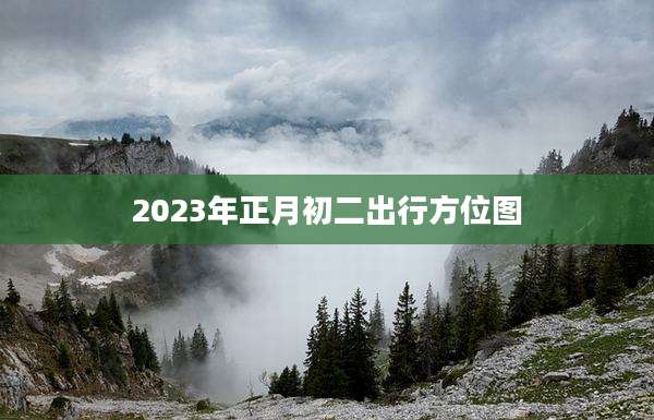 2023年正月初二出行方位图