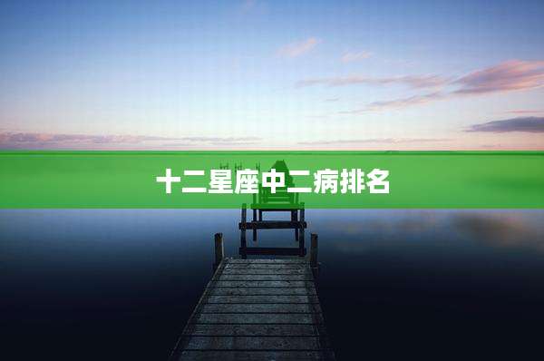 十二星座中二病排名