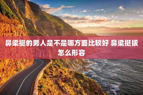 鼻梁挺的男人是不是哪方面比较好 鼻梁挺拔怎么形容