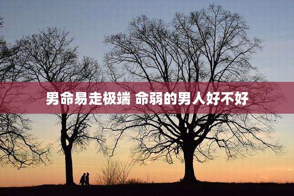 男命易走极端 命弱的男人好不好