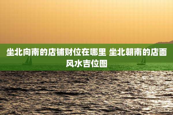 坐北向南的店铺财位在哪里 坐北朝南的店面风水吉位图