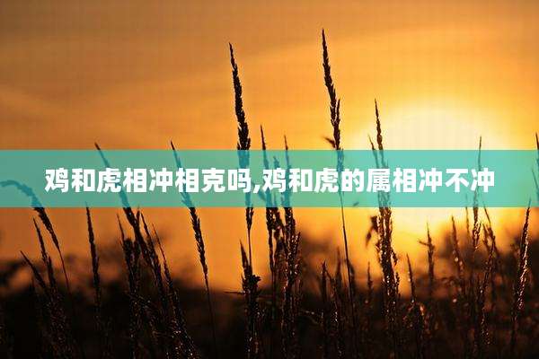 鸡和虎相冲相克吗,鸡和虎的属相冲不冲