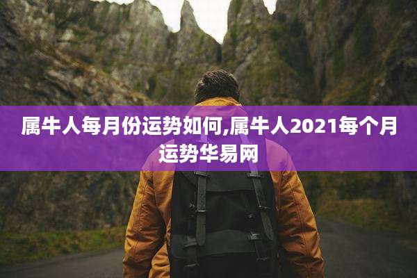 属牛人每月份运势如何,属牛人2021每个月运势华易网
