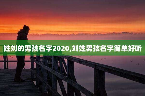 姓刘的男孩名字2020,刘姓男孩名字简单好听