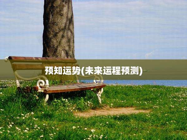 预知运势(未来运程预测)