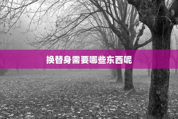 换替身需要哪些东西呢