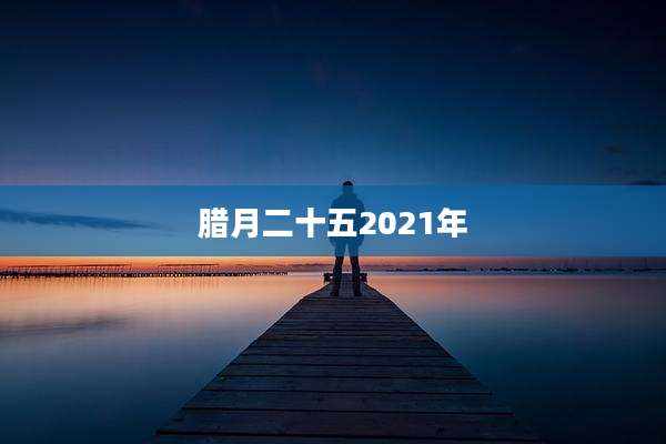 腊月二十五2021年