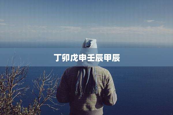 丁卯戊申壬辰甲辰