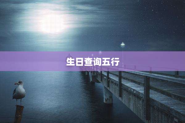 生日查询五行