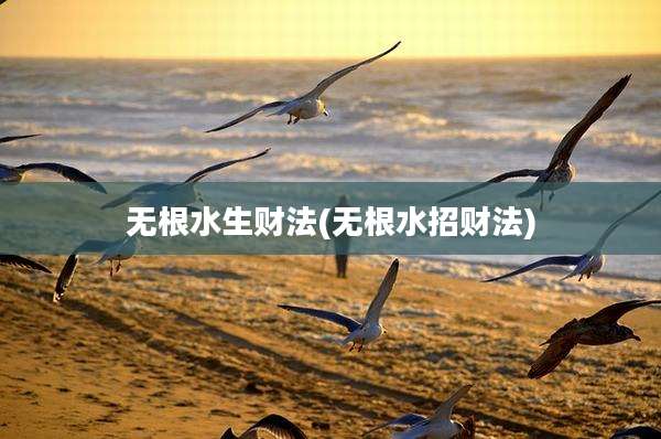 无根水生财法(无根水招财法)