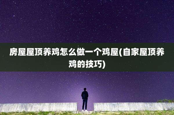 房屋屋顶养鸡怎么做一个鸡屋(自家屋顶养鸡的技巧)