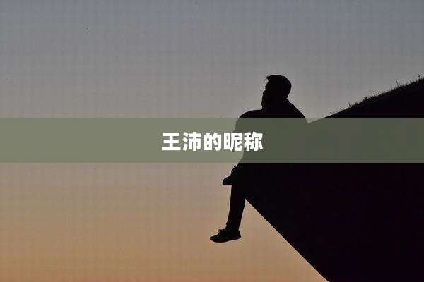 王沛的昵称