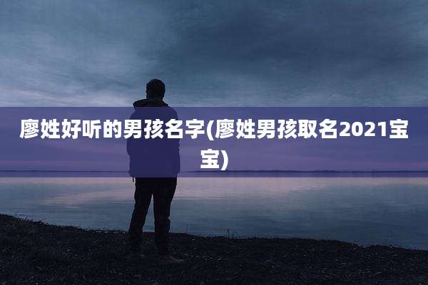 廖姓好听的男孩名字(廖姓男孩取名2021宝宝)