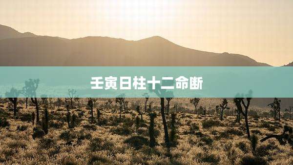 壬寅日柱十二命断