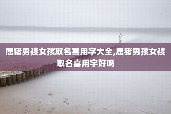 属猪男孩女孩取名喜用字大全,属猪男孩女孩取名喜用字好吗
