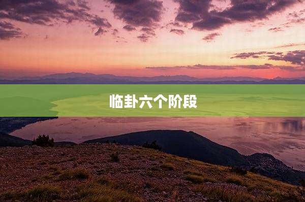 临卦六个阶段